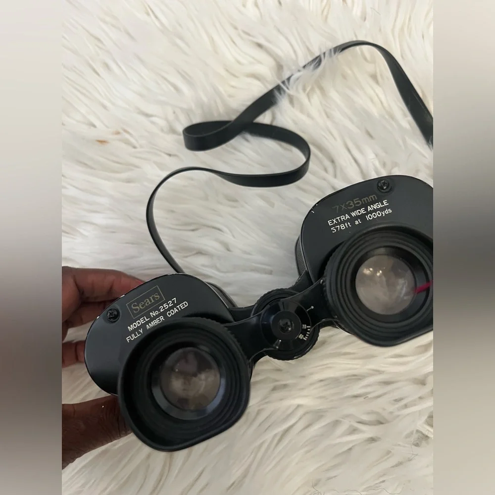 Vintage Sears Black 7x35mm Binoculars